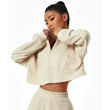 HerGymClothing Womens Cropped Sweatshirt for Stylish Comfort