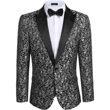 Floral Blazer for Men - Stylish Wedding & Party Wear
