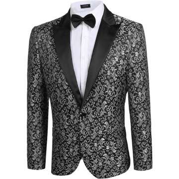 Floral Blazer for Men - Stylish Wedding & Party Wear