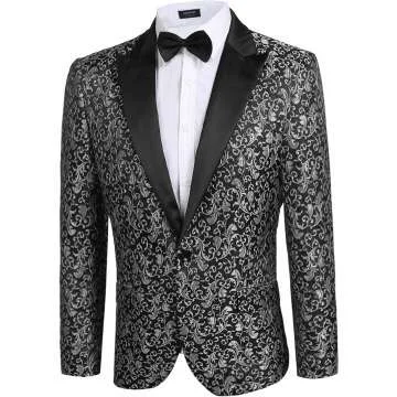 Floral Blazer for Men - Stylish Wedding & Party Wear