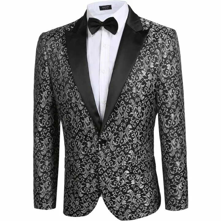 Floral Blazer for Men - Stylish Wedding & Party Wear