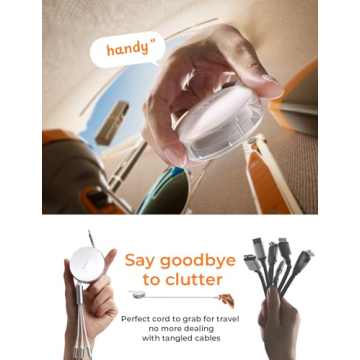 LISEN 60W Multi Charging Cable Fast Retractable Universal