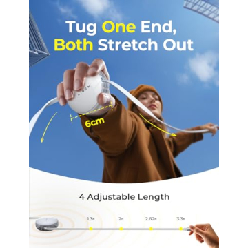 LISEN 60W Multi Charging Cable Fast Retractable Universal