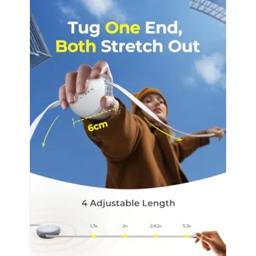 LISEN 60W Multi Charging Cable Fast Retractable Universal