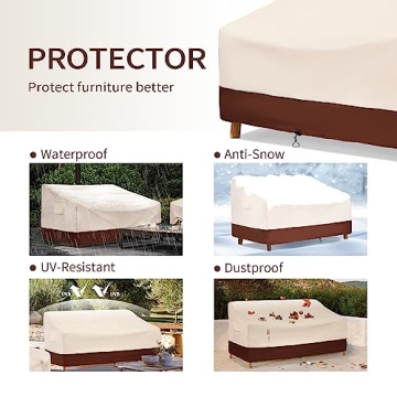 Bestalent Outdoor Sofa Covers - Waterproof & Durable