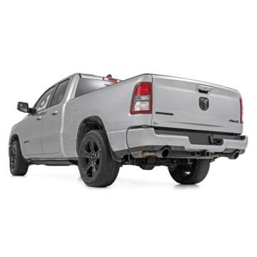Rough Country Power Running Boards with LED Step Lights for Ram 1500 Quad Cab (2019-2025), 1500 TRX (2021-2024) - Dual Motor Electric Powerstep Board & Retractable Truck Steps