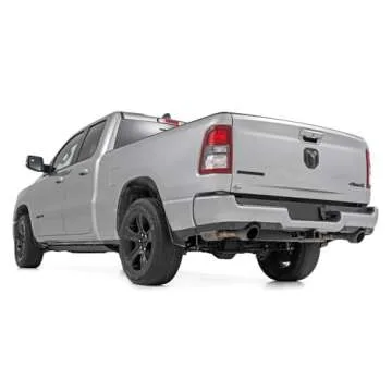 Rough Country Power Running Boards with LED Step Lights for Ram 1500 Quad Cab (2019-2025), 1500 TRX (2021-2024) - Dual Motor Electric Powerstep Board & Retractable Truck Steps