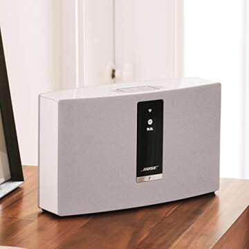 Bose 738063-1200 SoundTouch 20 Wireless Speaker, Works with Alexa, White