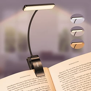 Gritin Book Light - LED, Rechargeable & Lightweight