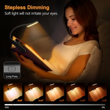 Gritin Book Light - LED, Rechargeable & Lightweight