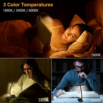 Gritin Book Light - LED, Rechargeable & Lightweight