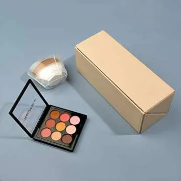 Hard Shell Makeup Brushes Holder Organize Case Magnetic Closure Professional Leather Cosmetic Brush Case for Travel ,Nude