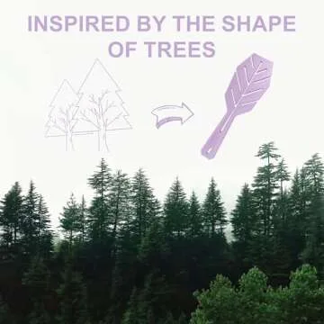 AIMIKE Detangling Hair Brush, Bio-based Detangler Brush w/Soft Bristles, Detangling Brush Gently Loosens Tangles, Hairbrush for Women, Curly, Straight & Wet Dry Hair, Kids Detangle Brush, 1pc