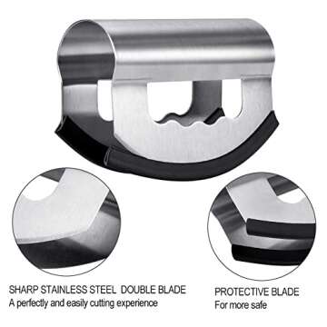 Stainless Steel Salad Knife Chopper with Cover