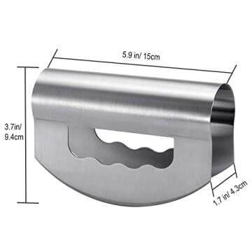 Stainless Steel Salad Knife Chopper with Cover