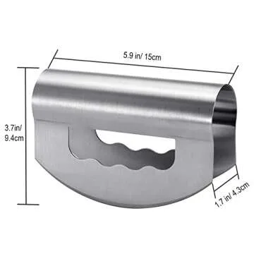 Stainless Steel Salad Knife Chopper with Cover