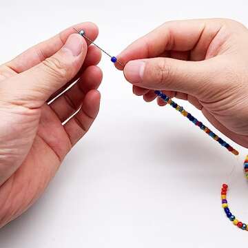 Xmada 4 PCS Beading Needles - 6.7 inches Clip-style Beading Needles for Bead Spinner, 0.7mm Diameter, Efficient|Sturdy Beading Needles for Jewelry Making (4-Straight/0.4|0.5|0.6|0.7mm)