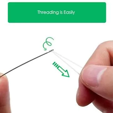 Xmada 4 PCS Beading Needles - 6.7 inches Clip-style Beading Needles for Bead Spinner, 0.7mm Diameter, Efficient|Sturdy Beading Needles for Jewelry Making (4-Straight/0.4|0.5|0.6|0.7mm)