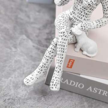 GRAPMKTG Aesthetic Women Reader Statue for Office & Home