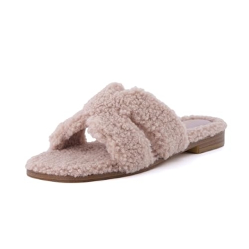 Experience All-day Comfort with CUSHIONAIRE Women's Cozy Slide Sandal in Dusty Rose
