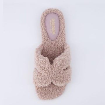 CUSHIONAIRE Women's Cozy Slide Sandal - Soft Comfort