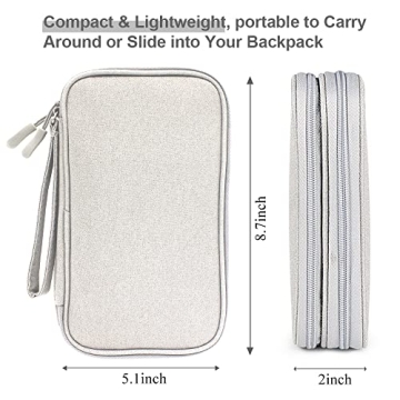 DDgro Lightweight Tech Pouch for Electronics Organization