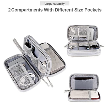 DDgro Lightweight Tech Pouch for Electronics Organization