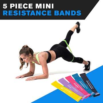 DYNAPRO Resistance Bands - Versatile Mini Loop Band Set