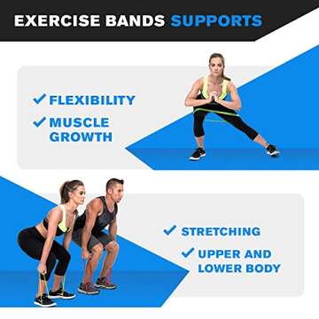 DYNAPRO Resistance Bands - Versatile Mini Loop Band Set