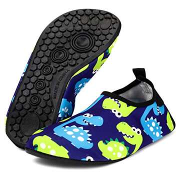 bridawn Kids Water Shoes Toddler Swim Shoes Quick Dry Non-Slip Barefoot Aqua Socks for Beach Pool