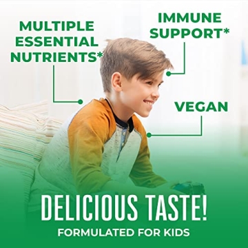 Vegan Chewable Vitamins for Kids Immune & Bone Support
