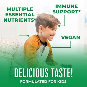 Vegan Chewable Vitamins for Kids Immune & Bone Support