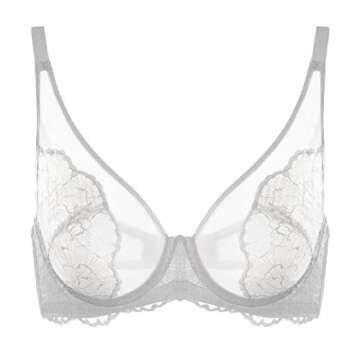 HSIA Lace Unlined Breast Minimizer Bra for Women 36DDD