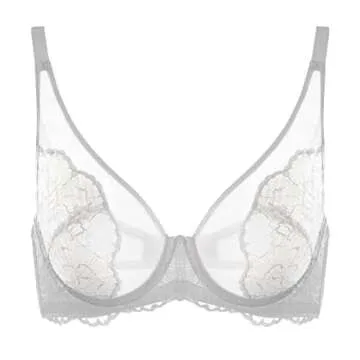 HSIA Lace Unlined Breast Minimizer Bra for Women 36DDD