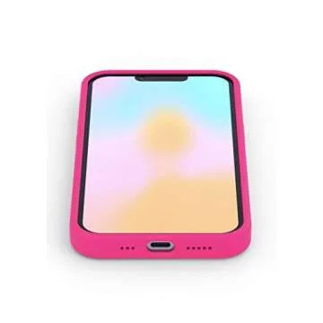 FELONY CASE - iPhone 13 Pro Max Case - Neon Pink Silicone Phone Cover | Liquid Silicone with Anti-Scratch Microfiber Lining, 360° Shockproof Protective Case for Apple iPhone 13 Pro Max