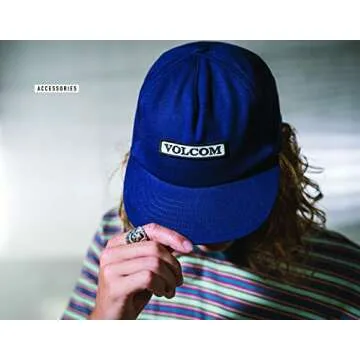 Volcom Grey Vintage Flex Fit Baseball Cap for All