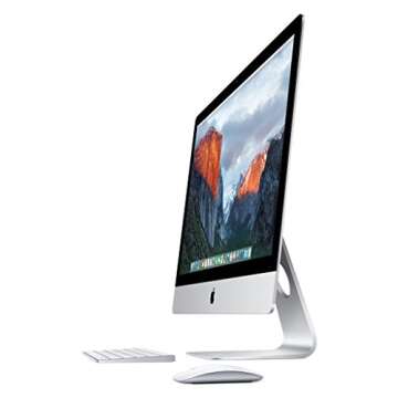 Apple iMac MK482LL/A 27-Inch Retina 5K Display Desktop (Intel Quad-Core i5 3.3GHz, 8GB RAM, 2TB Fusion Drive, Mac OS X), Silver ()(Renewed)