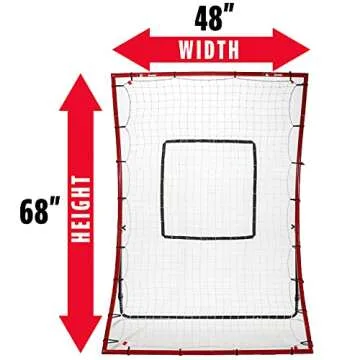 Franklin Sports Baseball Rebounder Net | 48" Pitchback for All Skill Levels | Durable and Weather-Re...