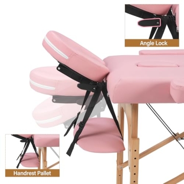 PrimeZone Portable Massage Table - Adjustable Lash Bed and Spa Table