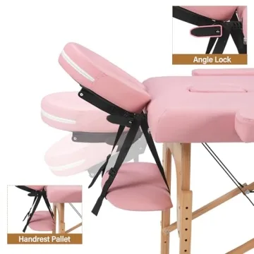 PrimeZone Portable Massage Table - Adjustable Lash Bed and Spa Table