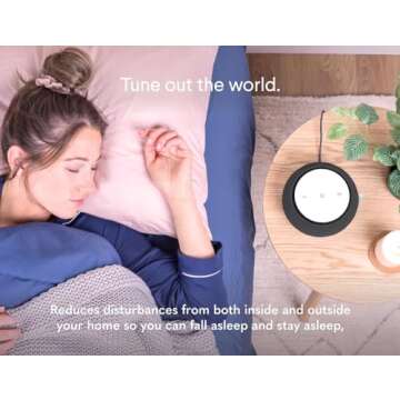 SNOOZ Smart White Noise Sound Machine - Real Fan Inside for Non-Looping White Noise, Sleep Aid for Adults, Travel, Sleeping, Bedroom, Portable, Baby Registry Essential - Charcoal