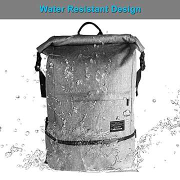 ITSHINY Waterproof Laptop Travel Backpack, Large Capacity Business Computer Backpacks for Men and Women