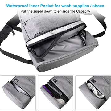 ITSHINY Waterproof Laptop Travel Backpack, Large Capacity Business Computer Backpacks for Men and Women