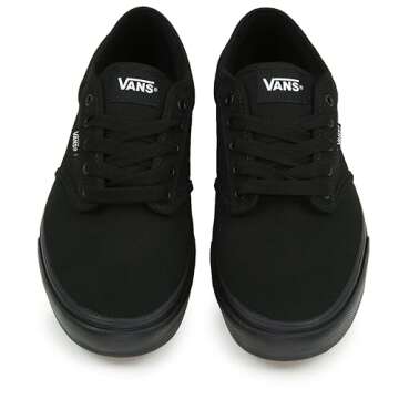 Vans VTUY187 Men's Atwood (Canvas) Skate Shoes - Black/Black