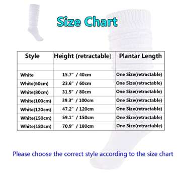 Stageya Loose Socks Japanese Student Girl's Socks White Leg Warmer Bubble Slouch Socks 23.6 Inches