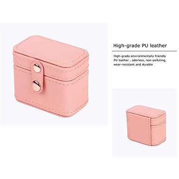 Compact Afzos Ring Box Mini Jewelry Organizer for Travel