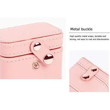 Compact Afzos Ring Box Mini Jewelry Organizer for Travel