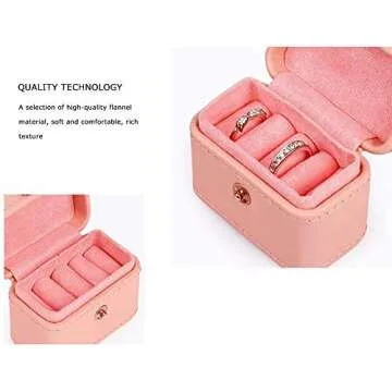 Compact Afzos Ring Box Mini Jewelry Organizer for Travel