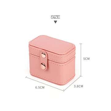 Compact Afzos Ring Box Mini Jewelry Organizer for Travel