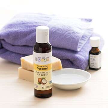 Aura Cacia Fractionated Coconut Oil for Skin Hydration